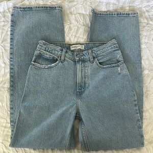 Abercrombie & Fitch Blue Straight Leg Jeans Classic Denim